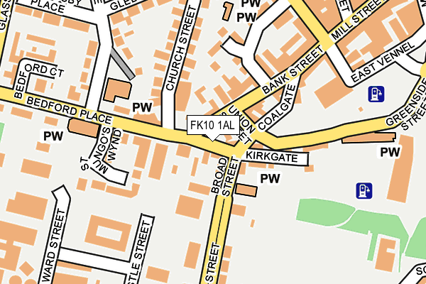 FK10 1AL map - OS OpenMap – Local (Ordnance Survey)