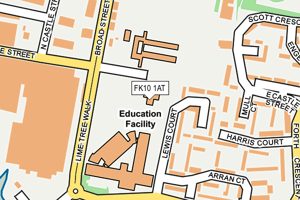 FK10 1AT map - OS OpenMap – Local (Ordnance Survey)