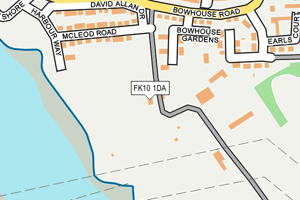 FK10 1DA map - OS OpenMap – Local (Ordnance Survey)