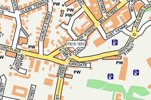 FK10 1EH map - OS OpenMap – Local (Ordnance Survey)