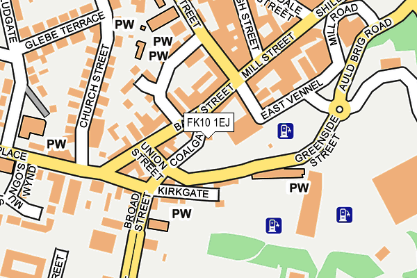 FK10 1EJ map - OS OpenMap – Local (Ordnance Survey)