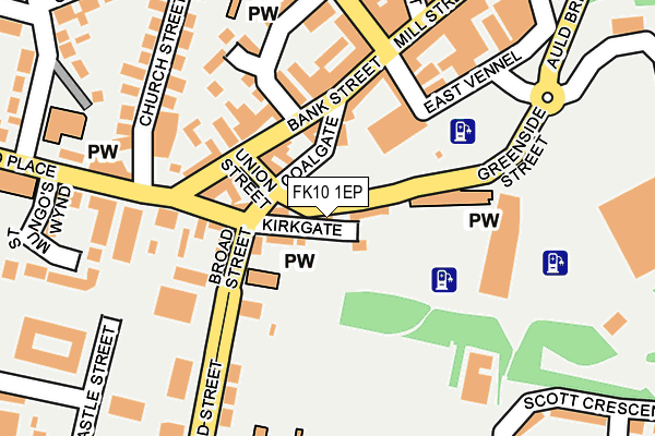 FK10 1EP map - OS OpenMap – Local (Ordnance Survey)