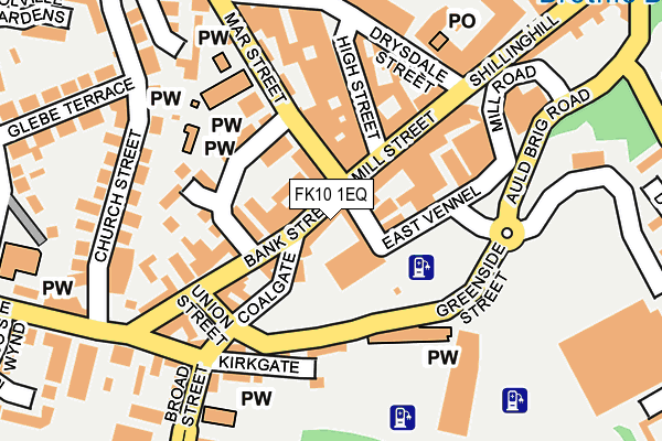 FK10 1EQ map - OS OpenMap – Local (Ordnance Survey)