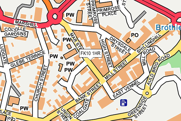 FK10 1HR map - OS OpenMap – Local (Ordnance Survey)