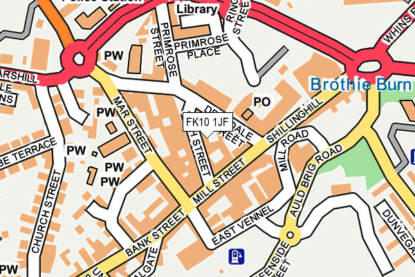 FK10 1JF map - OS OpenMap – Local (Ordnance Survey)