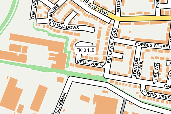 FK10 1LB map - OS OpenMap – Local (Ordnance Survey)