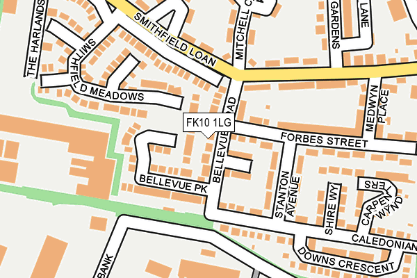 FK10 1LG map - OS OpenMap – Local (Ordnance Survey)