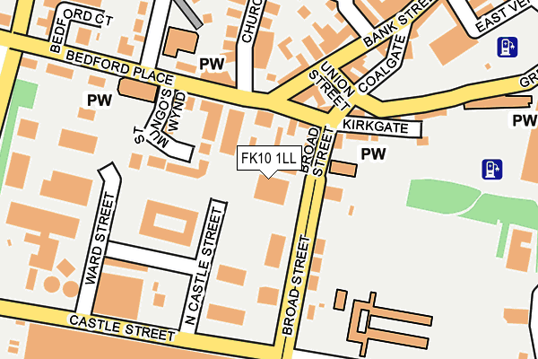 FK10 1LL map - OS OpenMap – Local (Ordnance Survey)
