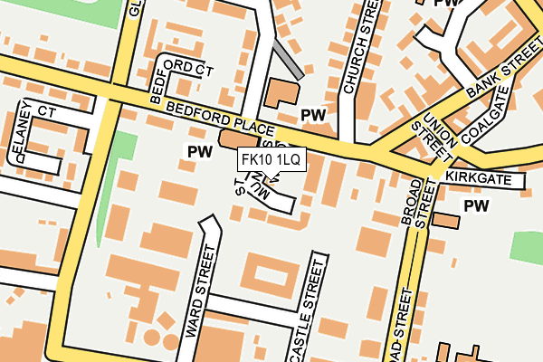 FK10 1LQ map - OS OpenMap – Local (Ordnance Survey)