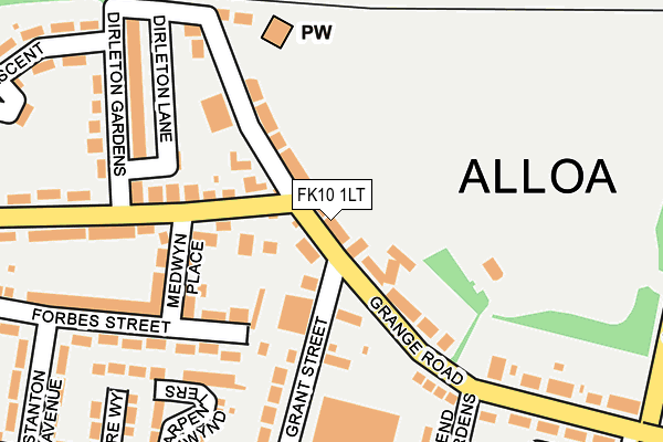 FK10 1LT map - OS OpenMap – Local (Ordnance Survey)