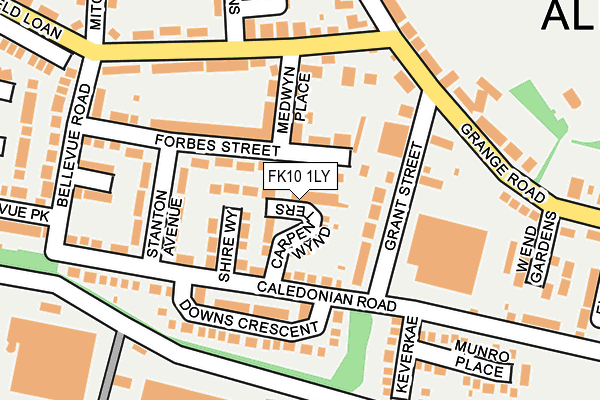 FK10 1LY map - OS OpenMap – Local (Ordnance Survey)