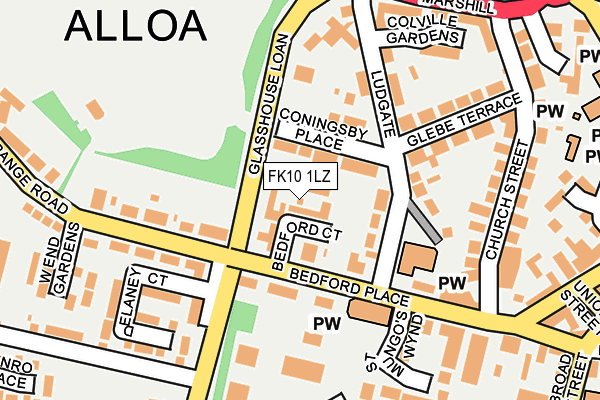 FK10 1LZ map - OS OpenMap – Local (Ordnance Survey)