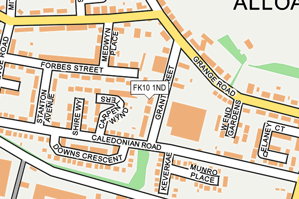 FK10 1ND map - OS OpenMap – Local (Ordnance Survey)