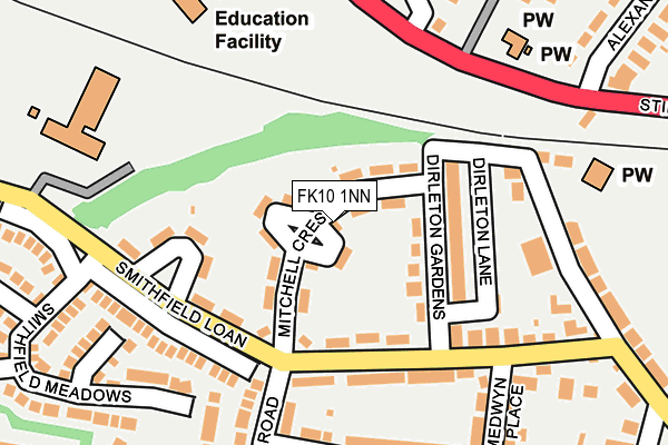 FK10 1NN map - OS OpenMap – Local (Ordnance Survey)