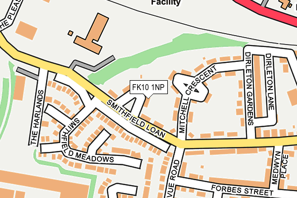 FK10 1NP map - OS OpenMap – Local (Ordnance Survey)