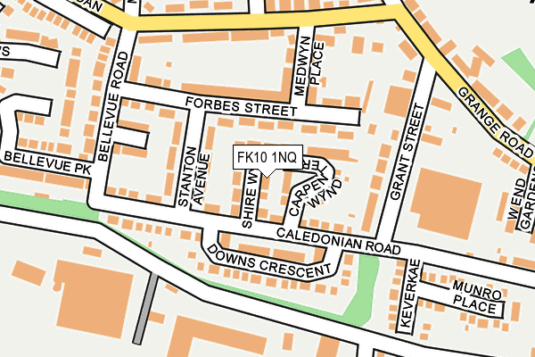 FK10 1NQ map - OS OpenMap – Local (Ordnance Survey)
