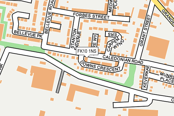 FK10 1NS map - OS OpenMap – Local (Ordnance Survey)
