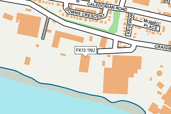 FK10 1NU map - OS OpenMap – Local (Ordnance Survey)