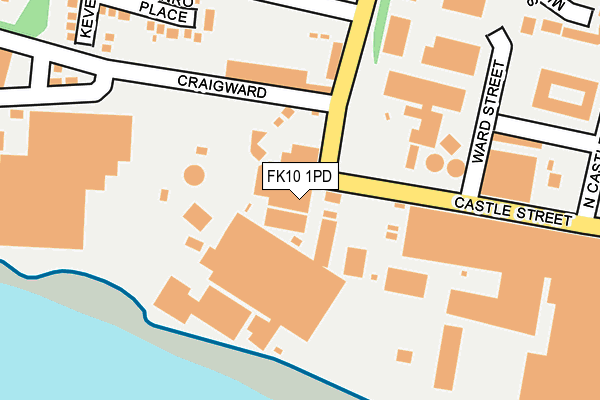 FK10 1PD map - OS OpenMap – Local (Ordnance Survey)