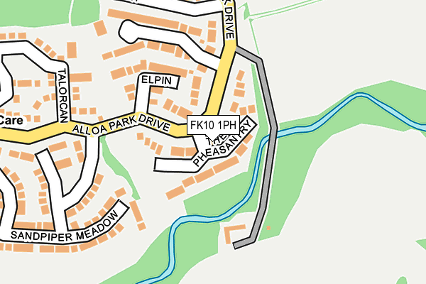 FK10 1PH map - OS OpenMap – Local (Ordnance Survey)