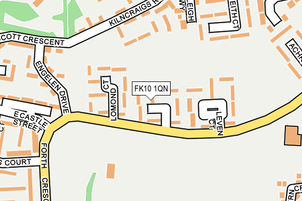 FK10 1QN map - OS OpenMap – Local (Ordnance Survey)