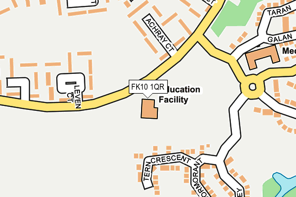 FK10 1QR map - OS OpenMap – Local (Ordnance Survey)