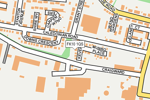 FK10 1QS map - OS OpenMap – Local (Ordnance Survey)