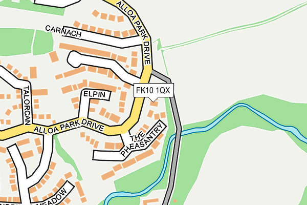 FK10 1QX map - OS OpenMap – Local (Ordnance Survey)