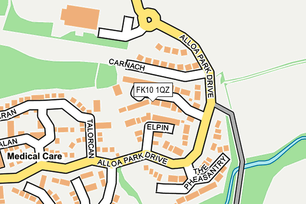 FK10 1QZ map - OS OpenMap – Local (Ordnance Survey)