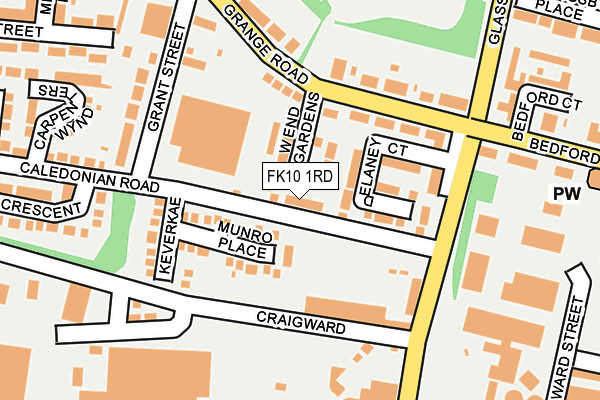 FK10 1RD map - OS OpenMap – Local (Ordnance Survey)