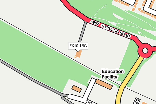 FK10 1RG map - OS OpenMap – Local (Ordnance Survey)