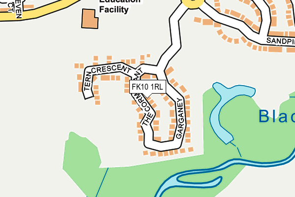 FK10 1RL map - OS OpenMap – Local (Ordnance Survey)