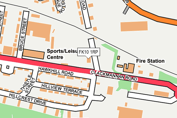 FK10 1RP map - OS OpenMap – Local (Ordnance Survey)