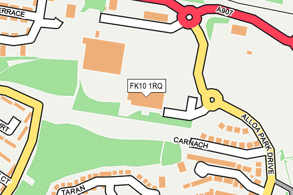 FK10 1RQ map - OS OpenMap – Local (Ordnance Survey)
