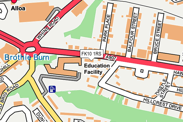 FK10 1RS map - OS OpenMap – Local (Ordnance Survey)