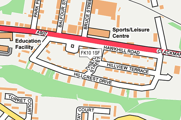 FK10 1SF map - OS OpenMap – Local (Ordnance Survey)