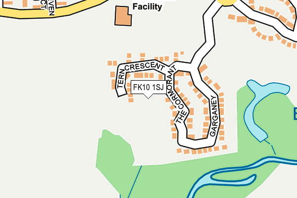 FK10 1SJ map - OS OpenMap – Local (Ordnance Survey)