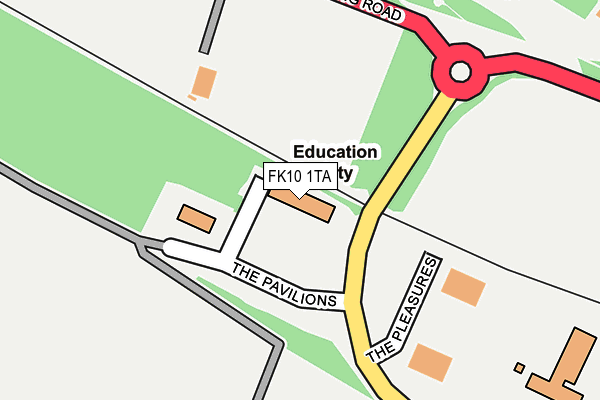 FK10 1TA map - OS OpenMap – Local (Ordnance Survey)