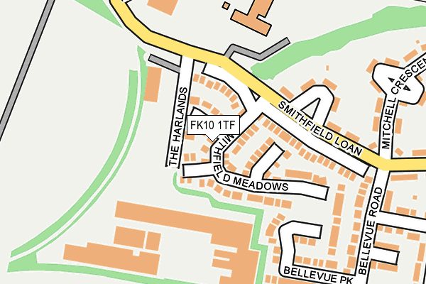 FK10 1TF map - OS OpenMap – Local (Ordnance Survey)