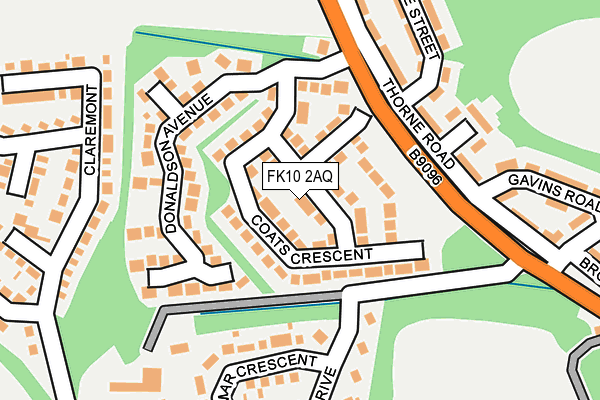 FK10 2AQ map - OS OpenMap – Local (Ordnance Survey)