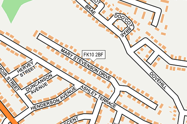 FK10 2BF map - OS OpenMap – Local (Ordnance Survey)