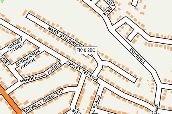 FK10 2BQ map - OS OpenMap – Local (Ordnance Survey)