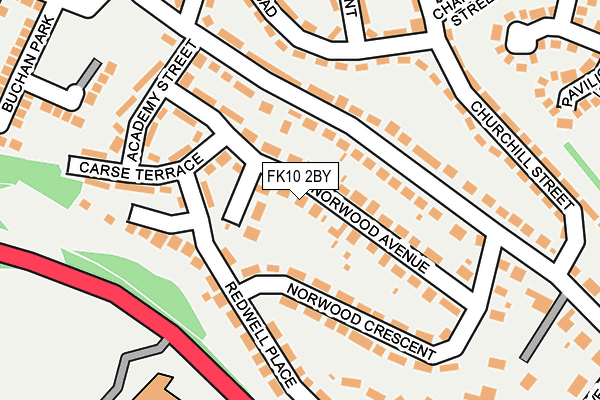 FK10 2BY map - OS OpenMap – Local (Ordnance Survey)