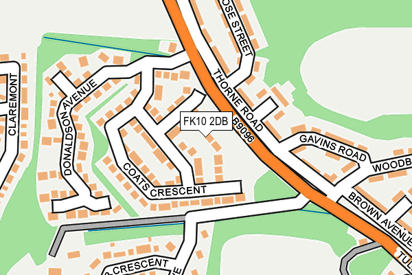 FK10 2DB map - OS OpenMap – Local (Ordnance Survey)