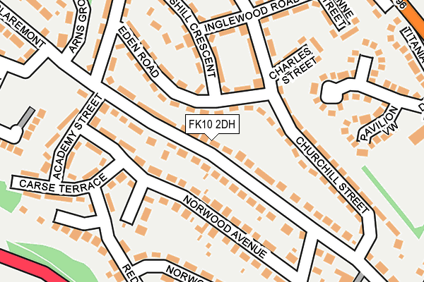 FK10 2DH map - OS OpenMap – Local (Ordnance Survey)
