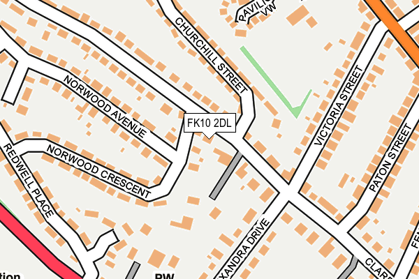 FK10 2DL map - OS OpenMap – Local (Ordnance Survey)