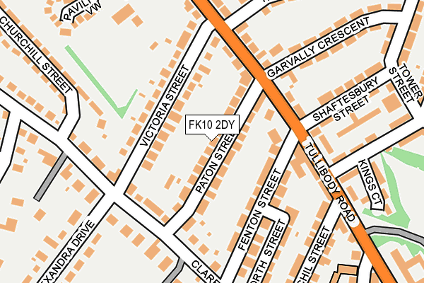 FK10 2DY map - OS OpenMap – Local (Ordnance Survey)