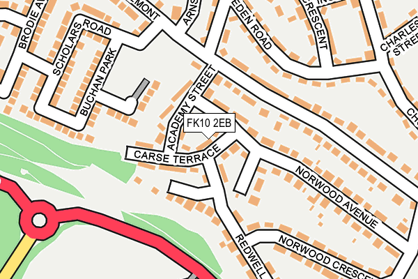 FK10 2EB map - OS OpenMap – Local (Ordnance Survey)