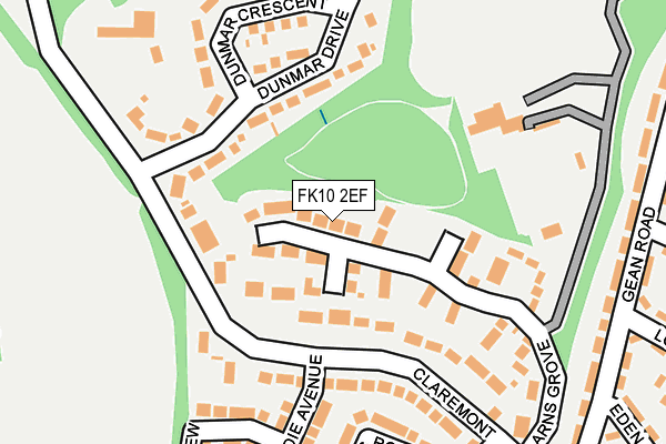 FK10 2EF map - OS OpenMap – Local (Ordnance Survey)