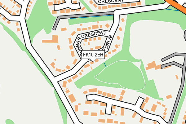 FK10 2EH map - OS OpenMap – Local (Ordnance Survey)